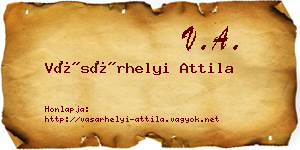 Vásárhelyi Attila névjegykártya